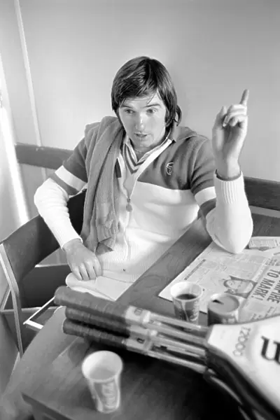 Tennis star: Jimmy Connors seen here in the changing rooms at Wimbledon. June 1975