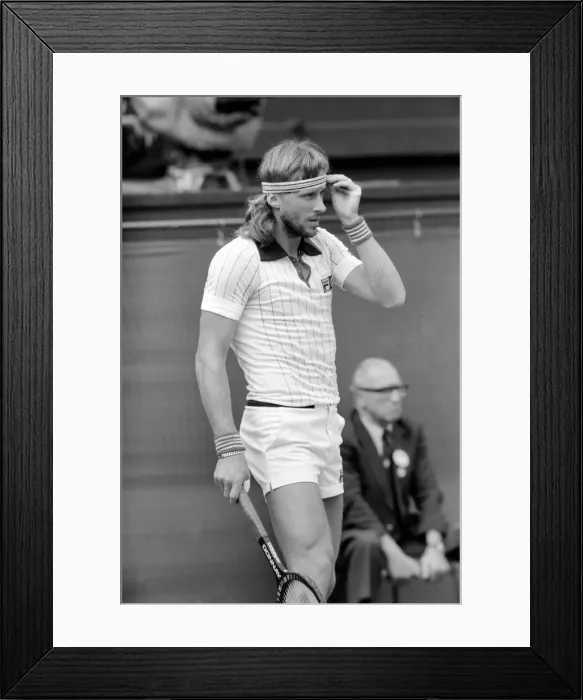 Framed Print : Wimbledon 1980: MenIs Final: Bjorn Borg v. John McEnroe. July 1980 80-3479a-011 Framed Print : Wimbledon 1980: MenIs Final: Bjorn Borg v. John McEnroe. July 1980 80-3479a-011