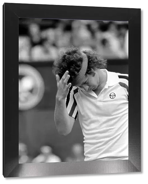 Wimbledon 1980: Menes Final: Bjorn Borg v. John McEnroe. July 1980 80-3479a-041