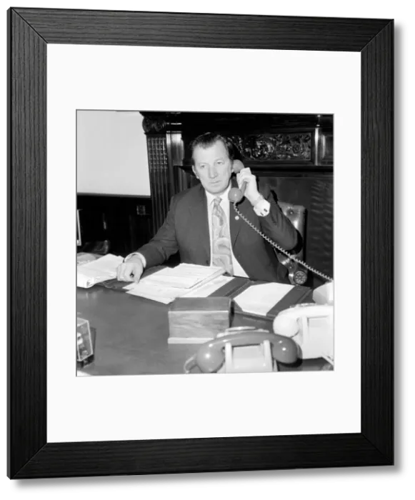 Framed Print : Mr. Ray Buckton (A. S. L. E. F. Union leader). January 1974 Framed Print : Mr. Ray Buckton (A. S. L. E. F. Union leader). January 1974