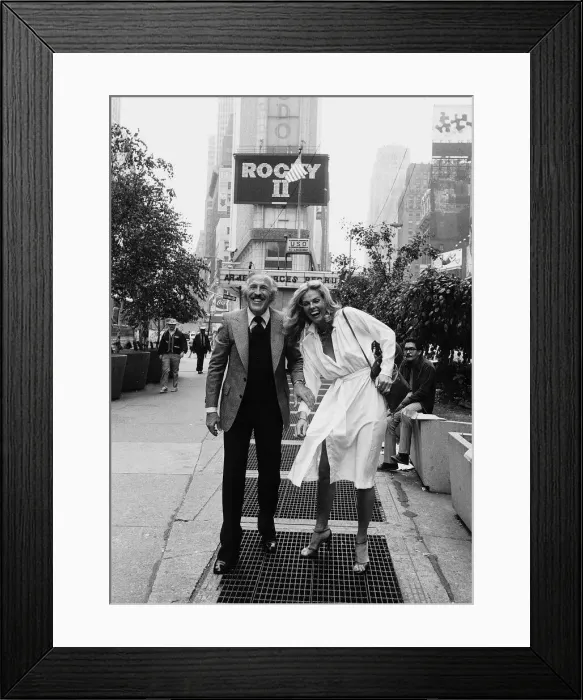 Framed Print : Bruce Forsyth Entertainer with his wife Anthea in New York Framed Print : Bruce Forsyth Entertainer with his wife Anthea in New York