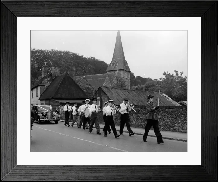 Framed Print : Wedding of William Albert Cooper and Maureen Ovenden at St Framed Print : Wedding of William Albert Cooper and Maureen Ovenden at St