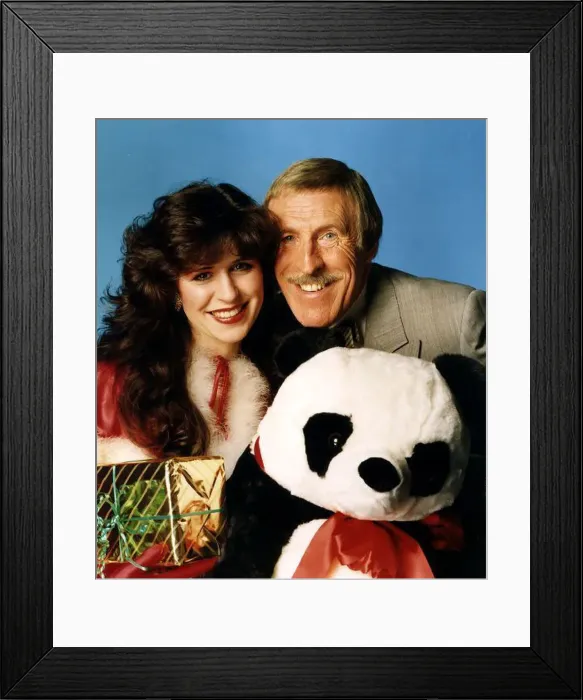  : Bruce Forsyth, TV Personality. Pictured with Rosemary Ford and a cuddly toy