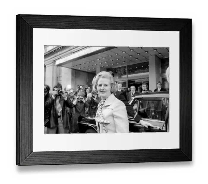 Framed Print : Tory M. P. Os at Europa Hotel to confirm Mrs. Margaret Thatcher as Leader of the party
