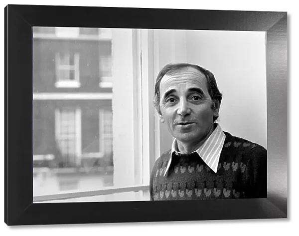French Singer: Charles Aznavour. September 1975