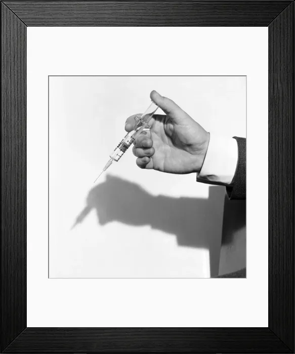 Framed Print : Medical: Hypodermic needle. 1960 A1311 Framed Print : Medical: Hypodermic needle. 1960 A1311