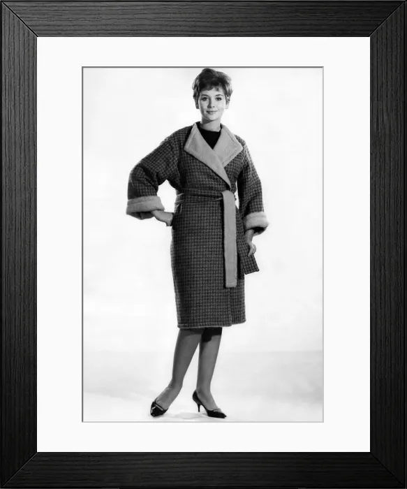 Framed Print : Model Anne Cave wearing a dressing gown. November 1962 Framed Print : Model Anne Cave wearing a dressing gown. November 1962