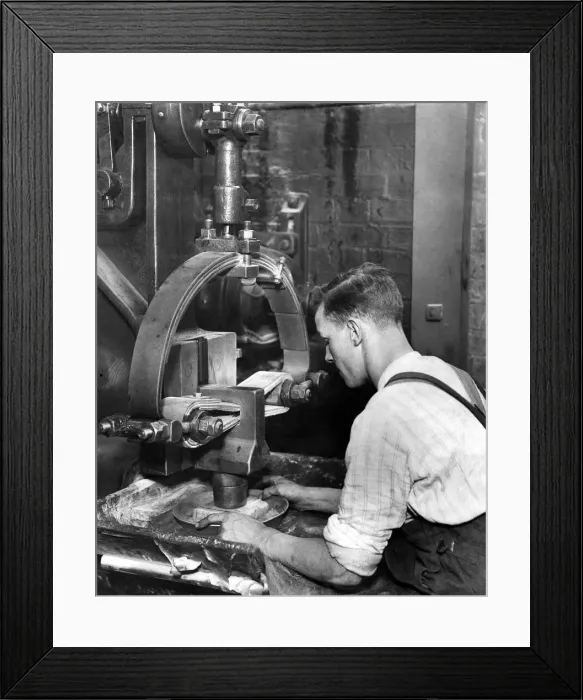 Framed Print : For 4000 years craftsmen have beaten gold by hand, by the wielding of hammers