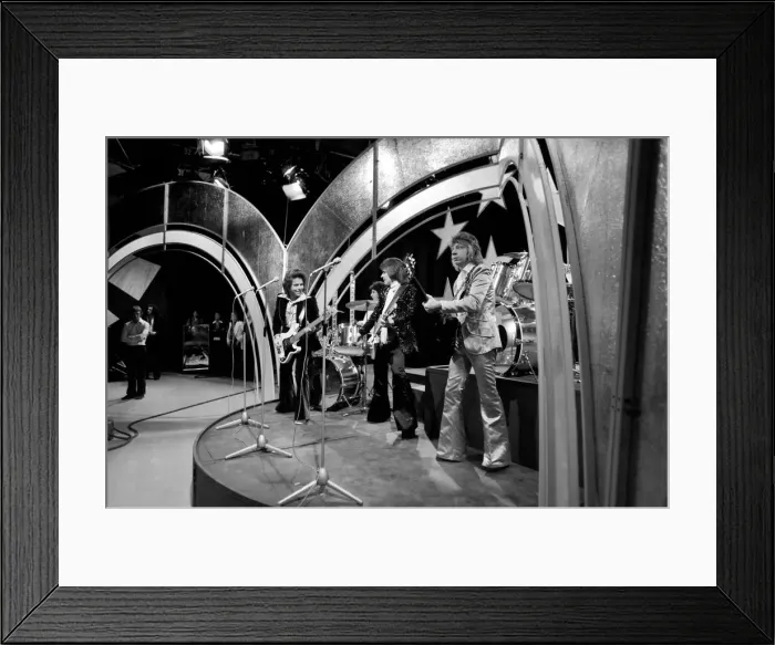 Framed Print : Scenes at BBC studios during the filming of the music television programme Top of Framed Print : Scenes at BBC studios during the filming of the music television programme Top of