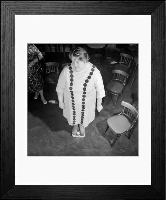 Framed Print : Members of the Southampton Fat Ladies Club'gather for their weekly meeting