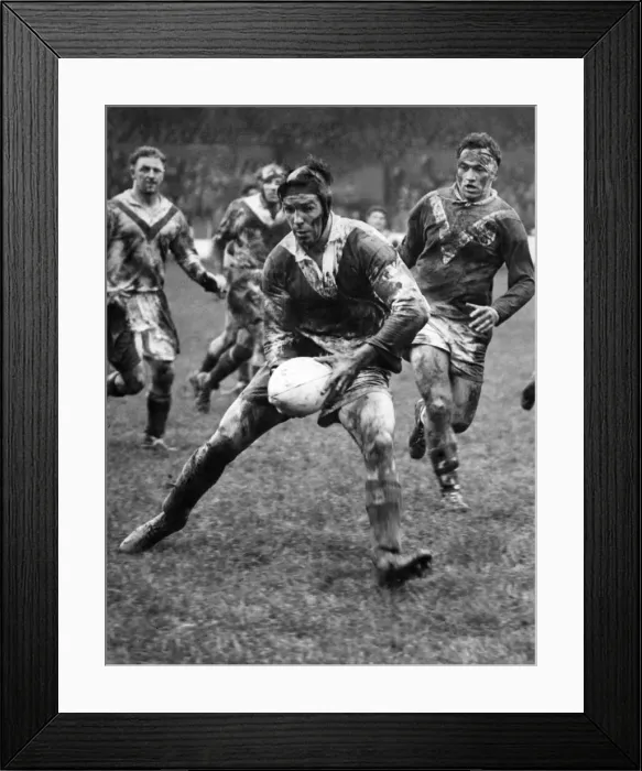 Framed Print : Wigan and England rugby league player Harley Street in action during an international Framed Print : Wigan and England rugby league player Harley Street in action during an international