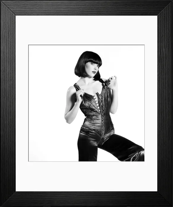 Framed Print : Model Marianne poses in the studio. April 1975 75-1964a-001 Framed Print : Model Marianne poses in the studio. April 1975 75-1964a-001