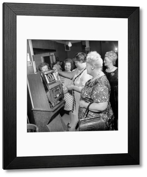 Framed Print : Members of the Southampton Fat Ladies Club'gather for their weekly meeting