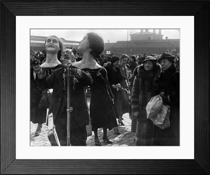 Framed Print : Even the old ladies are in Liverpool in the way how to get the hair in nice curls Framed Print : Even the old ladies are in Liverpool in the way how to get the hair in nice curls