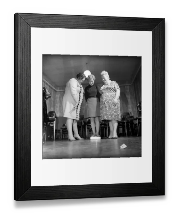Framed Print : Members of the Southampton Fat Ladies Club'gather for their weekly meeting
