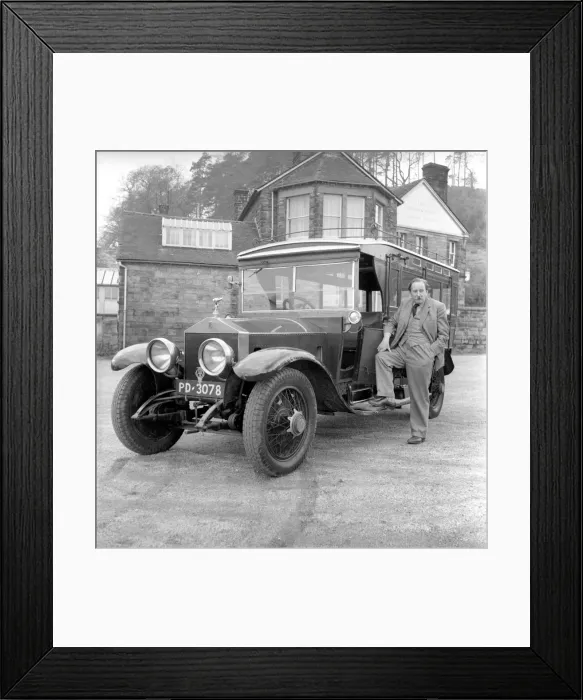 Framed Print : Owner of a Veteran Rolls Royce car. 1963 A1152-004 Framed Print : Owner of a Veteran Rolls Royce car. 1963 A1152-004