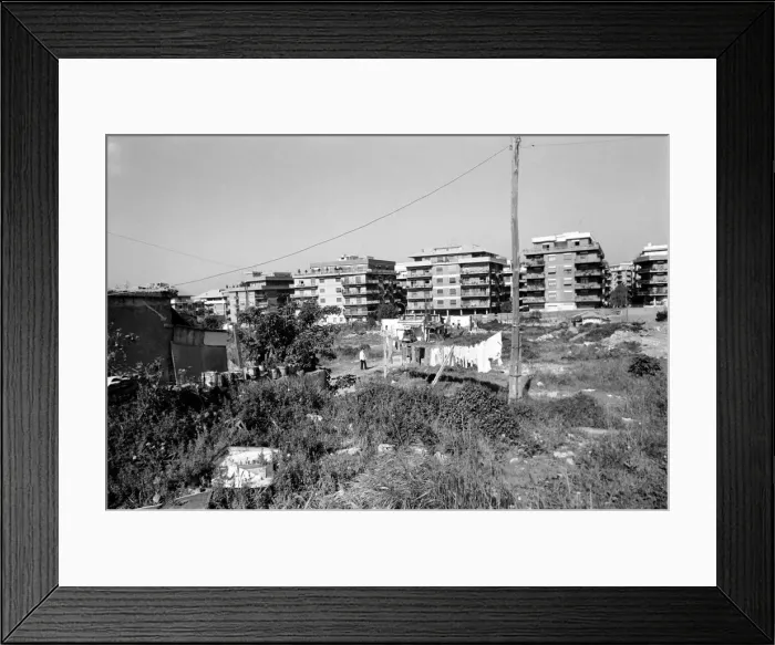 Framed Print : Woman and children in a poor suburb on the outskirts of Rome, Italy April 1975 Framed Print : Woman and children in a poor suburb on the outskirts of Rome, Italy April 1975
