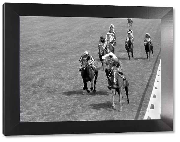 Sport: Horseracing: The Oaks at Epsom, won by jockey Willie Carson and trainer Dick Hern
