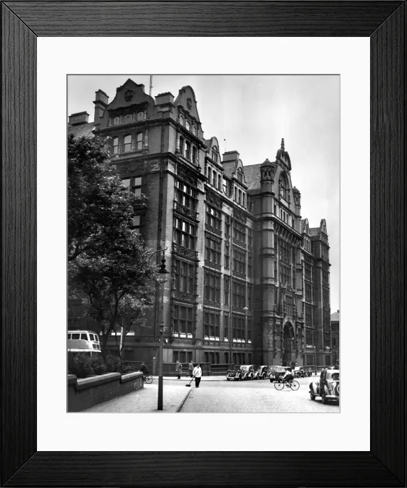 Framed Print : The College of Technology, part of Manchester University. June 1952 Framed Print : The College of Technology, part of Manchester University. June 1952