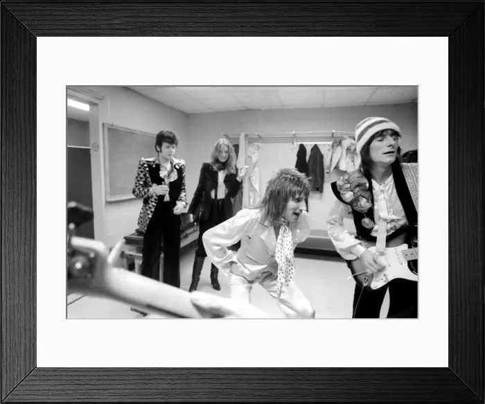 Framed Print : The Faces tour of the USA and Canada, February and March 1975