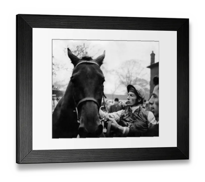 Framed Print : Jockey Lester Piggott. Circa 1958 Framed Print : Jockey Lester Piggott. Circa 1958