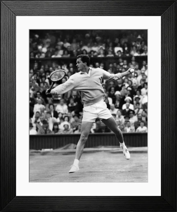 Framed Print : Wilhelm Bungert of Germany who beat Mike Sangster, the big British hope Framed Print : Wilhelm Bungert of Germany who beat Mike Sangster, the big British hope