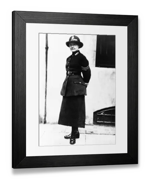 Framed Print : A woman police officer from the 1919 - 1930 era