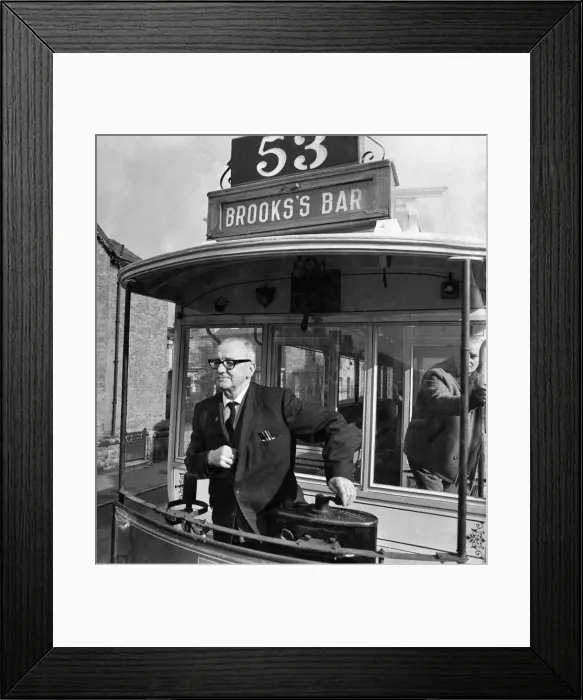 Framed Print : Train driver Frank Heywood. February 1970 Framed Print : Train driver Frank Heywood. February 1970