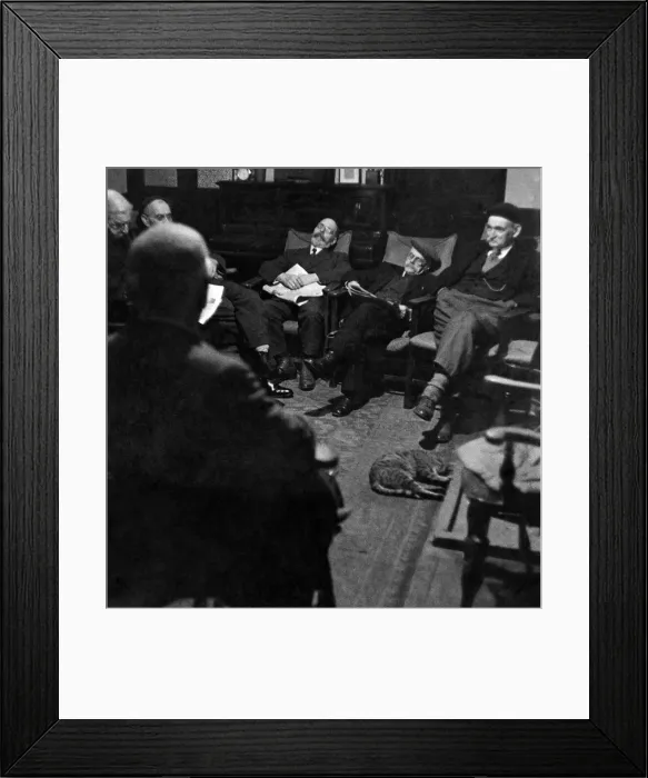 Framed Print : Church Army Old Mens Home at Fleet, Hants. Here old men have a home where they pay Framed Print : Church Army Old Mens Home at Fleet, Hants. Here old men have a home where they pay