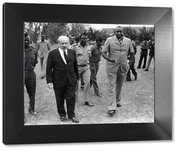 General Idi Amin of Uganda with his associate Bob Astles, a former British soldier