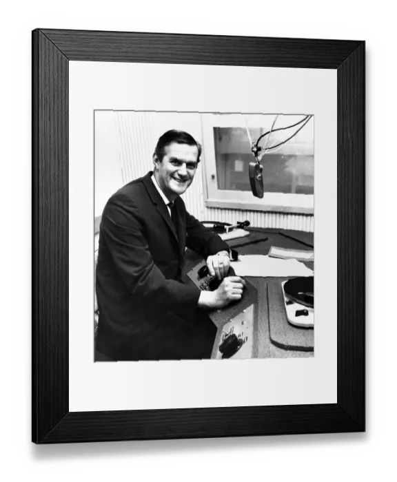 Framed Print : Tony Withers. Disc Jockey of Pirate Radio Ship the Atlanta'May 1964 Framed Print : Tony Withers. Disc Jockey of Pirate Radio Ship the Atlanta'May 1964