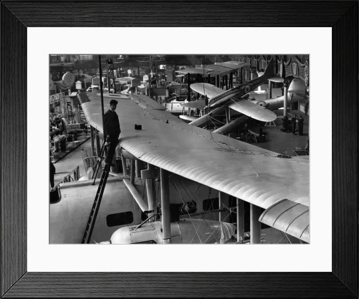 Framed Print : The Olympia International Aero Exhibition 1928. First held in 1909 Framed Print : The Olympia International Aero Exhibition 1928. First held in 1909