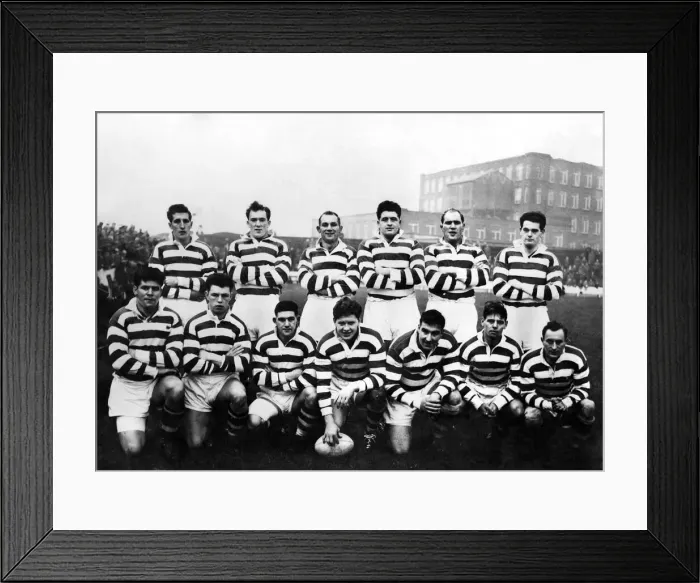 Framed Print : Leigh Rugby League team group photograph Back row; J. Gibson, G. Lewis, W Framed Print : Leigh Rugby League team group photograph Back row; J. Gibson, G. Lewis, W