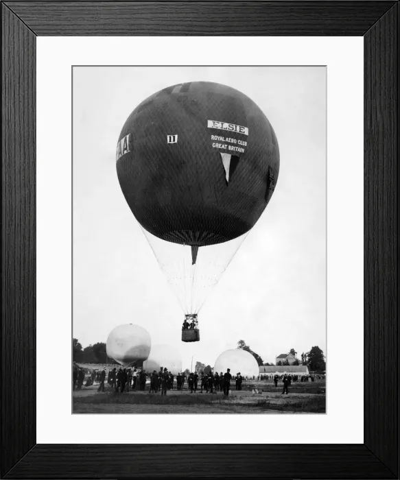 Framed Print : The Gordon Bennett Balloon race 1925 Framed Print : The Gordon Bennett Balloon race 1925