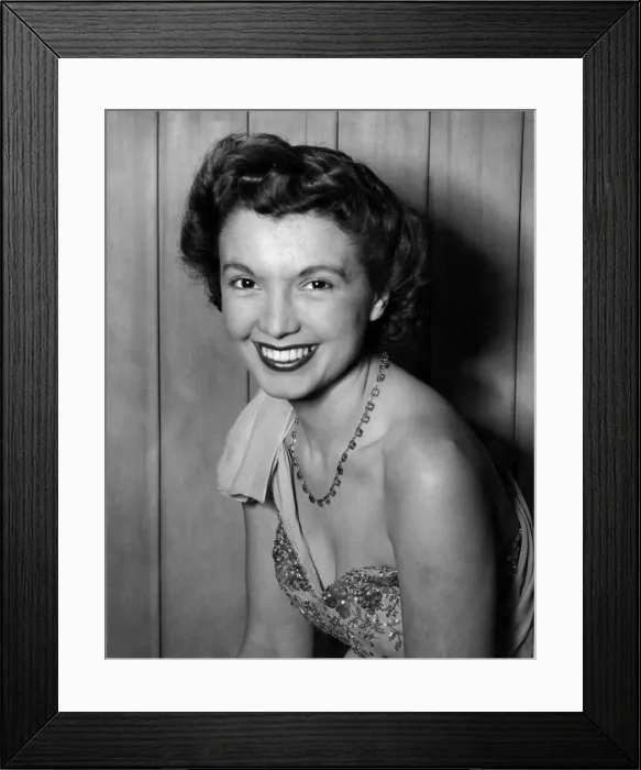 Framed Print : Television presenter and announcer Sylvia Peters. December 1955 Framed Print : Television presenter and announcer Sylvia Peters. December 1955