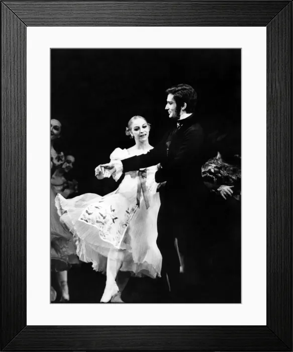 Framed Print : Heinz Clauss in the title role and Joyce Cuoco as Olga in the Stuttgart BalletOs