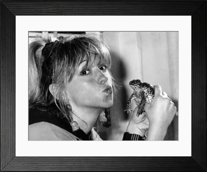 Framed Print : Michaelas one for the Toad. Passionate TV presenter Michaela Strachan embraced a new Framed Print : Michaelas one for the Toad. Passionate TV presenter Michaela Strachan embraced a new