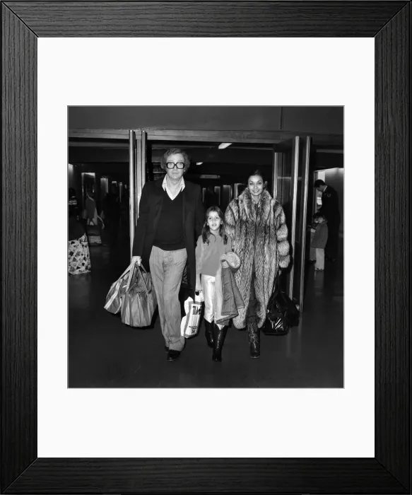 Framed Print : Entertainment: Film Actor: Michael Caine and wife Shakira and daughter Natasha (7 Framed Print : Entertainment: Film Actor: Michael Caine and wife Shakira and daughter Natasha (7