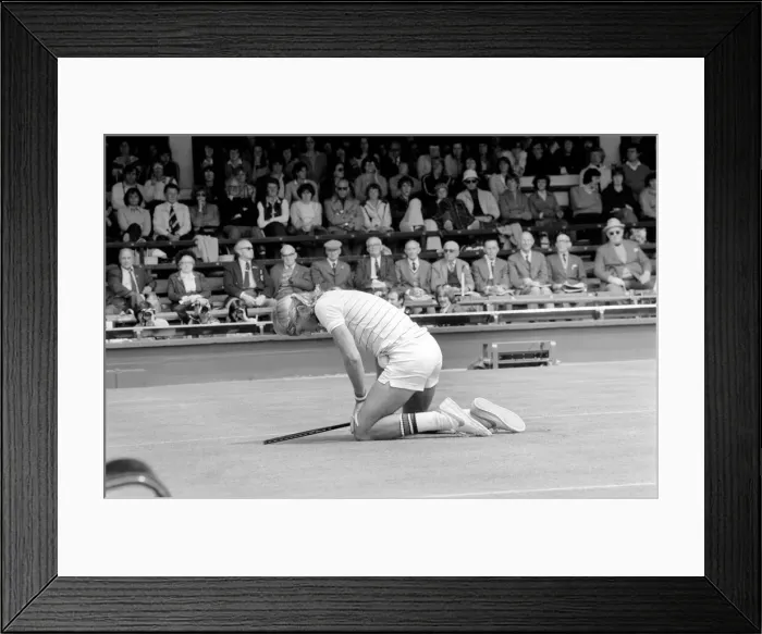 Framed Print : Wimbledon 80, 3rd Day. Court 1. Feesco 400 A. S. A. P. Dupre v. Van Patten Framed Print : Wimbledon 80, 3rd Day. Court 1. Feesco 400 A. S. A. P. Dupre v. Van Patten