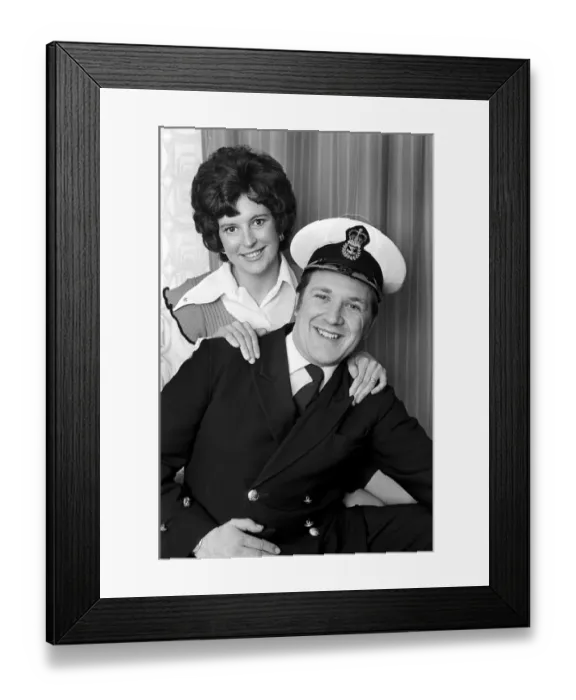Framed Print : Kathy Houlding with her husband John who is a Chief Petty Officer in the Royal Navy Framed Print : Kathy Houlding with her husband John who is a Chief Petty Officer in the Royal Navy