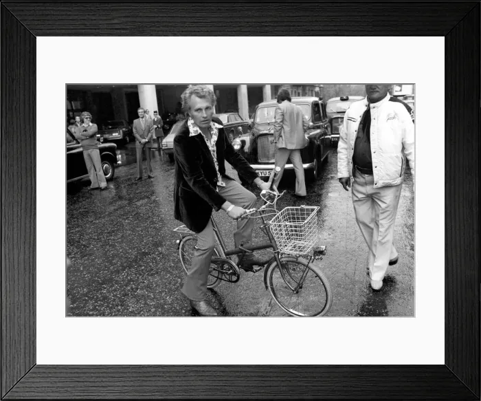 Framed Print : Evel Knievel, the worlds highest paid Dare Devil, the legend in the own life time