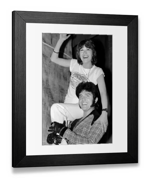 Framed Print : Sally James, popular hostess of London weekend Television