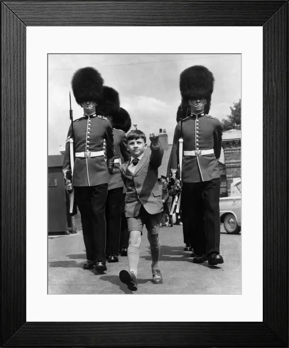Framed Print : Alexander Morris, a pint-sized 9-year-old with his sights on the army passed his first Framed Print : Alexander Morris, a pint-sized 9-year-old with his sights on the army passed his first