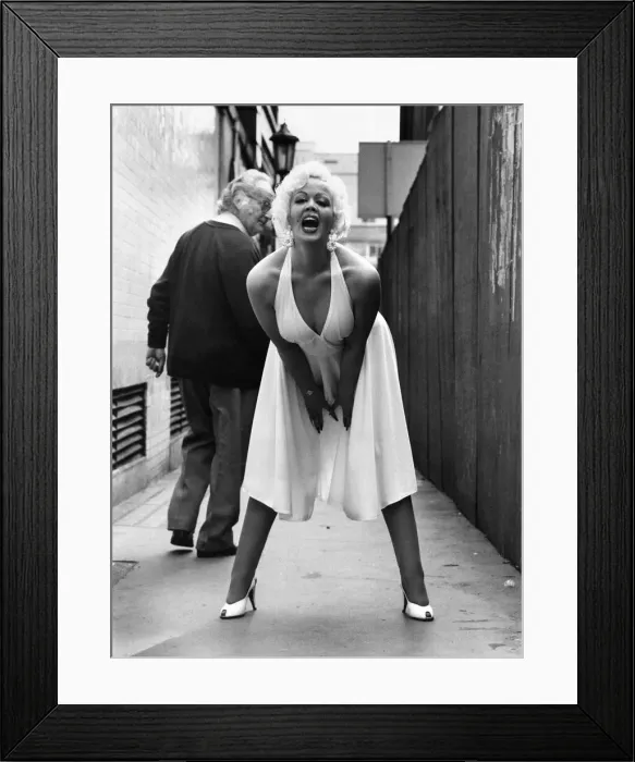 Framed Print : Lookalike Marilyn Marshall. June 1982 P035455 Framed Print : Lookalike Marilyn Marshall. June 1982 P035455