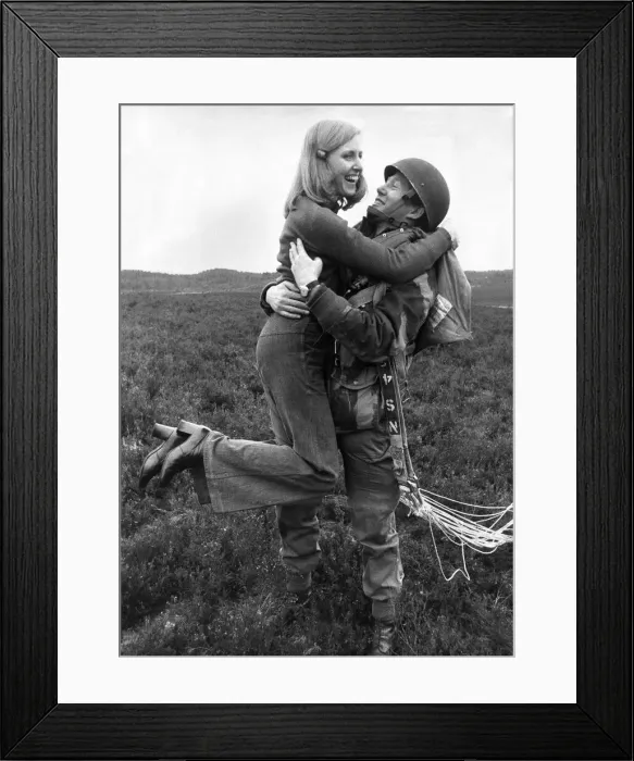Framed Print : Joyful welcome for the 2nd i / c, Captain Ina McGill from his wife Mary Framed Print : Joyful welcome for the 2nd i / c, Captain Ina McGill from his wife Mary