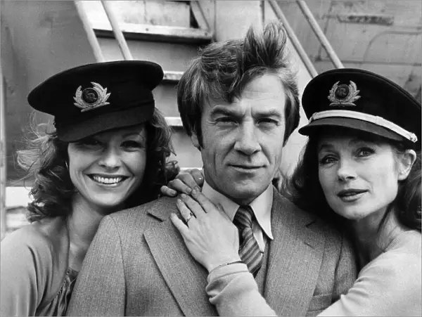 Left to Right: Pamela Salem, Bryan Marshall and Shirley Anne Field. April 1980 P035458