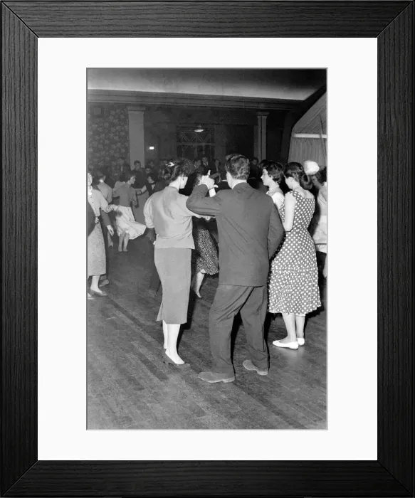 Framed Print : Youth Culture: The teenagers Orchid ballroom dance at Purley