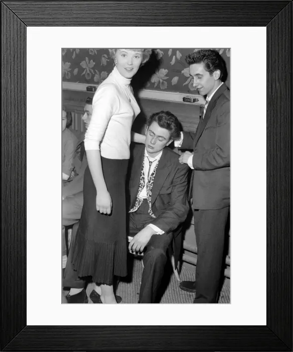 Framed Print : Youth Culture: The teenagers Orchid ballroom dance at Purley Framed Print : Youth Culture: The teenagers Orchid ballroom dance at Purley