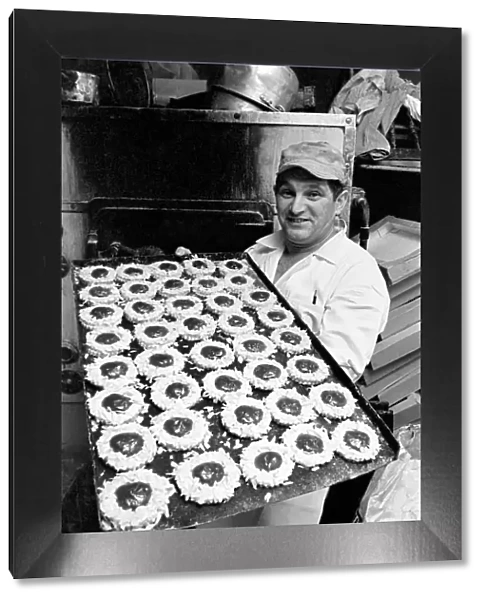 Pastry Chef seen here at work in his Kitchen. 1967 A1330-012