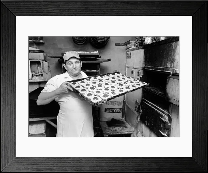 Framed Print : Pastry Chef seen here at work in his Kitchen. 1967 A1330-014